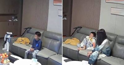 Parents punish child who watches too much TV by making him watch more TV